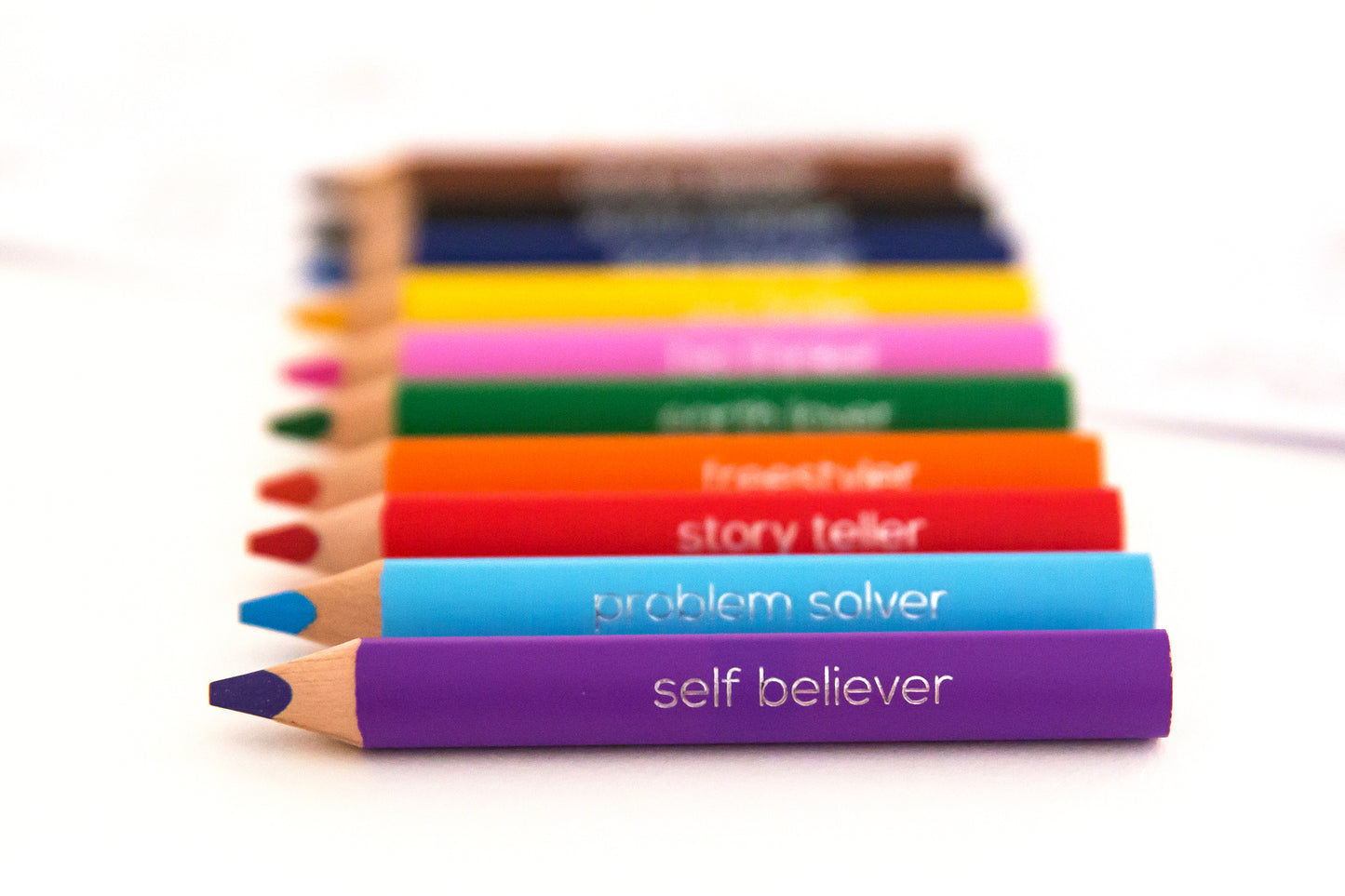 Stib Mini's - 10 Positive Worded Colouring Pencils